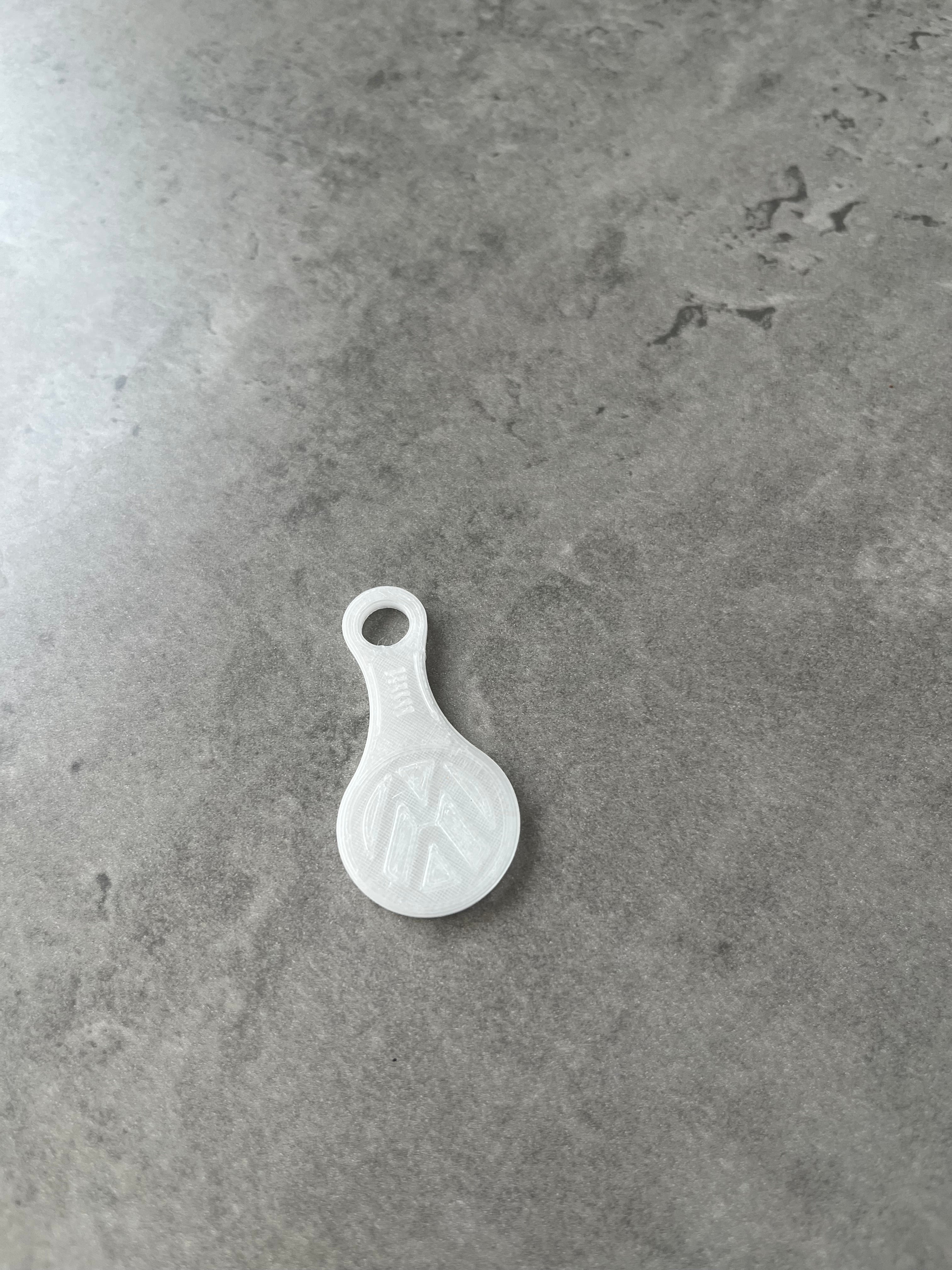 Winkelwagen muntje sleutelhanger