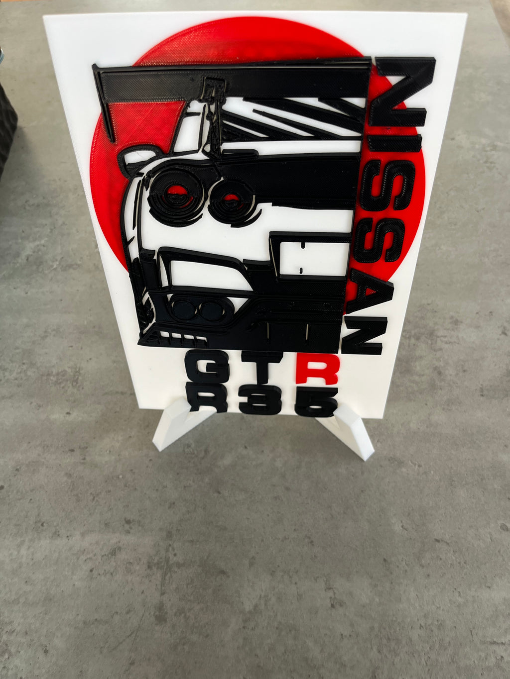 Nissan r35 3d schilderij