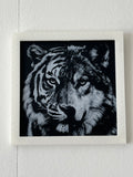 Tijger/wolf 3d schilderij