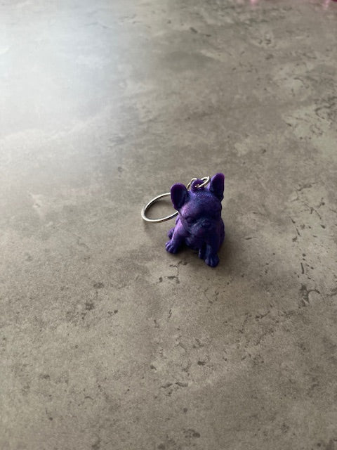 Franse bull sleutelhanger