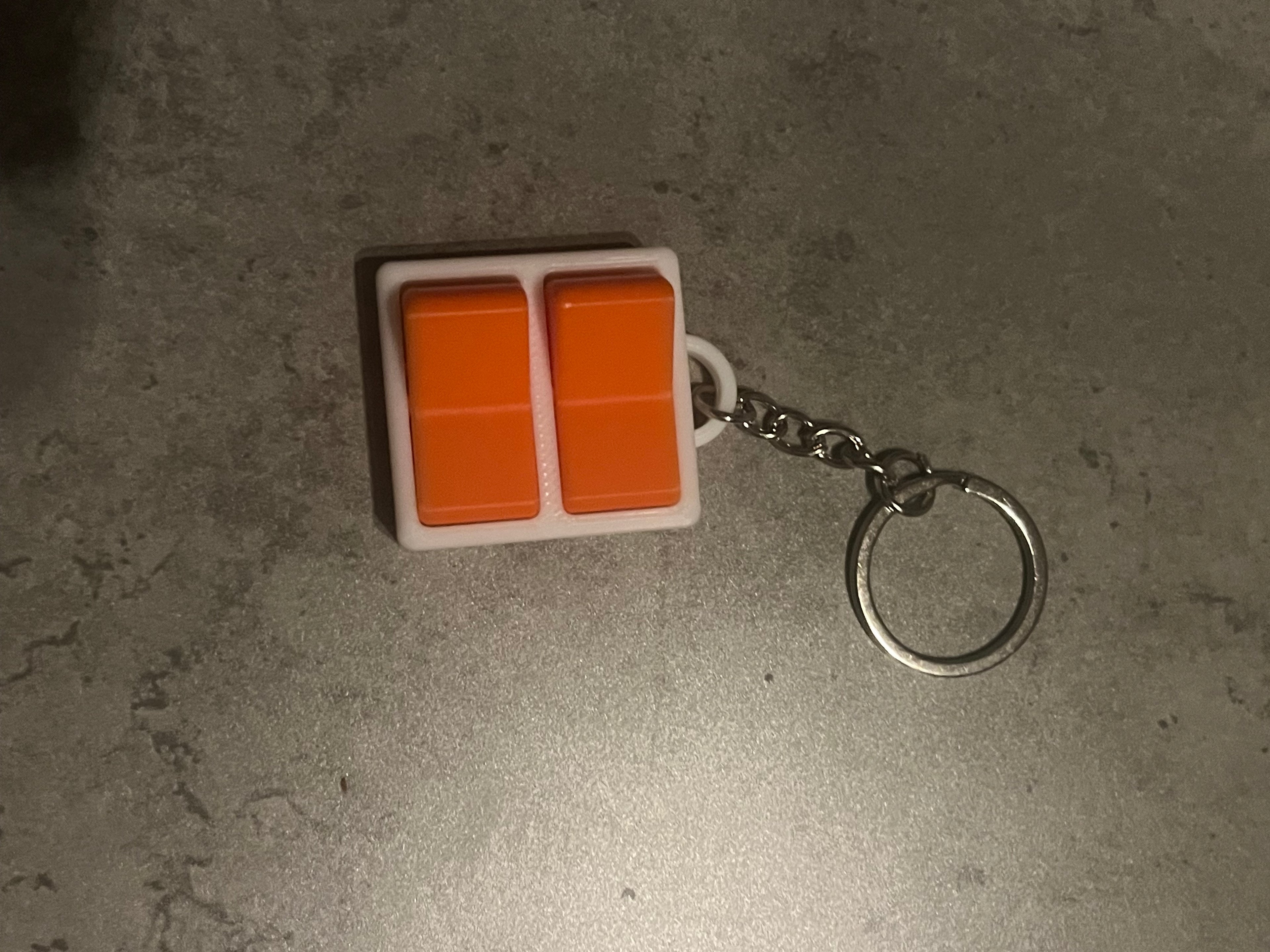 Dubbele klik sleutelhanger